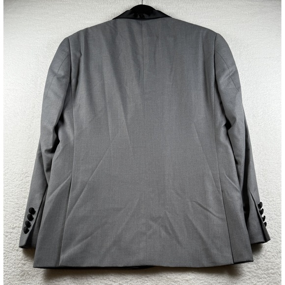 Renior Men's Slim Shawl Tuxedo Jacket Gray 42R - Picture 4 of 9